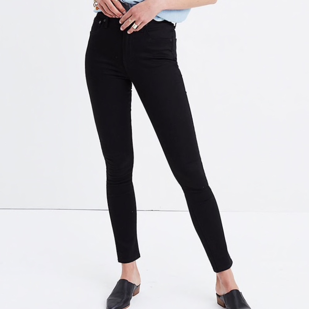 Madwell high rise black skinny jean